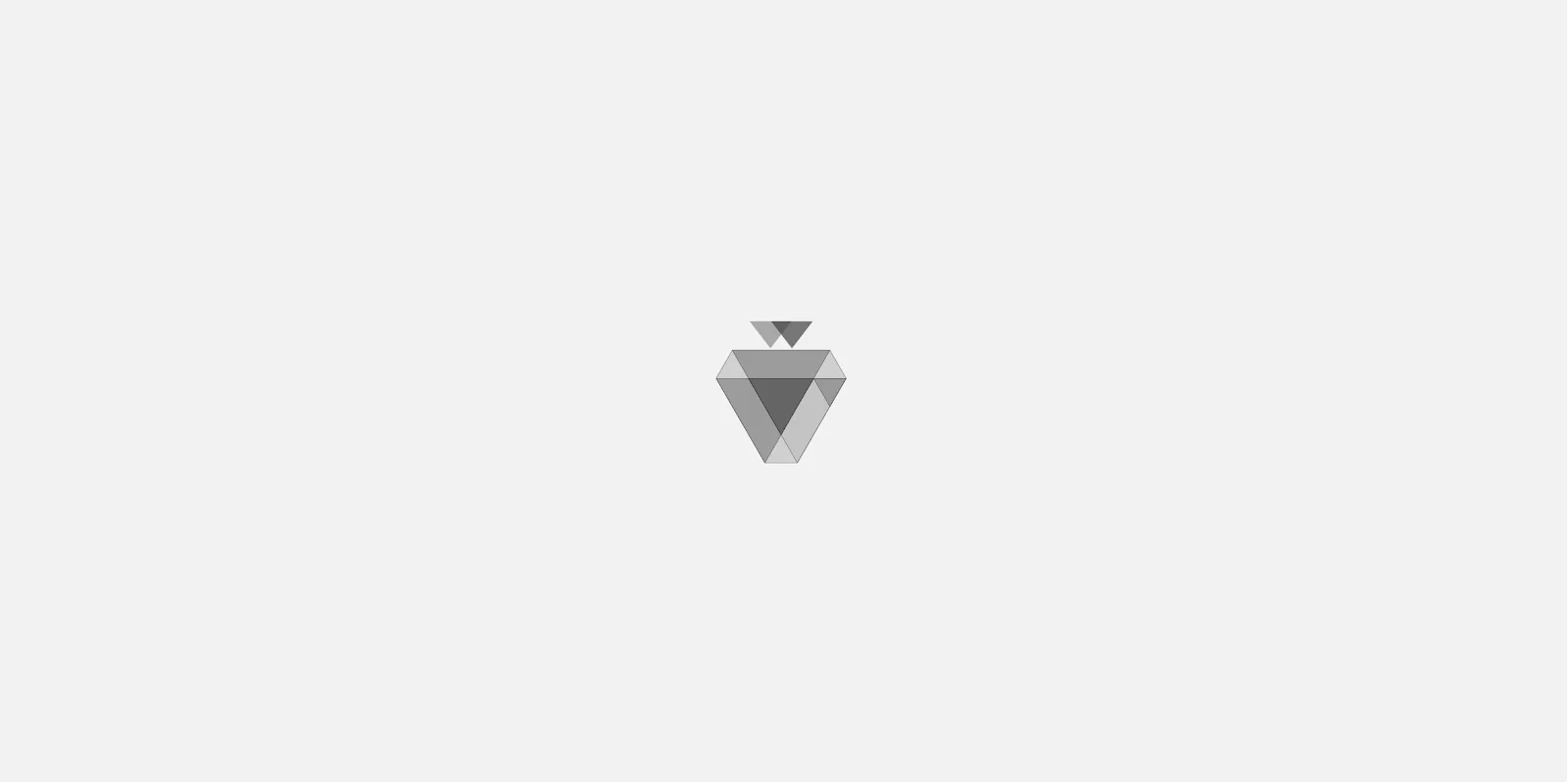 Final top design: a single small faceted grey strawberry mark centred on a pale grey lid.